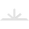 Ekena Millwork Saratoga Architectural Grade PVC Gable Bracket, 96"W x 40"H x 6"D x 6"F, 10/12 Pitch GBP096X40X0606SAR00 - alternate 3